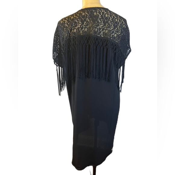 Kate & Mallory Black Lace Sheer Cardigan Size S - Picture 4 of 5